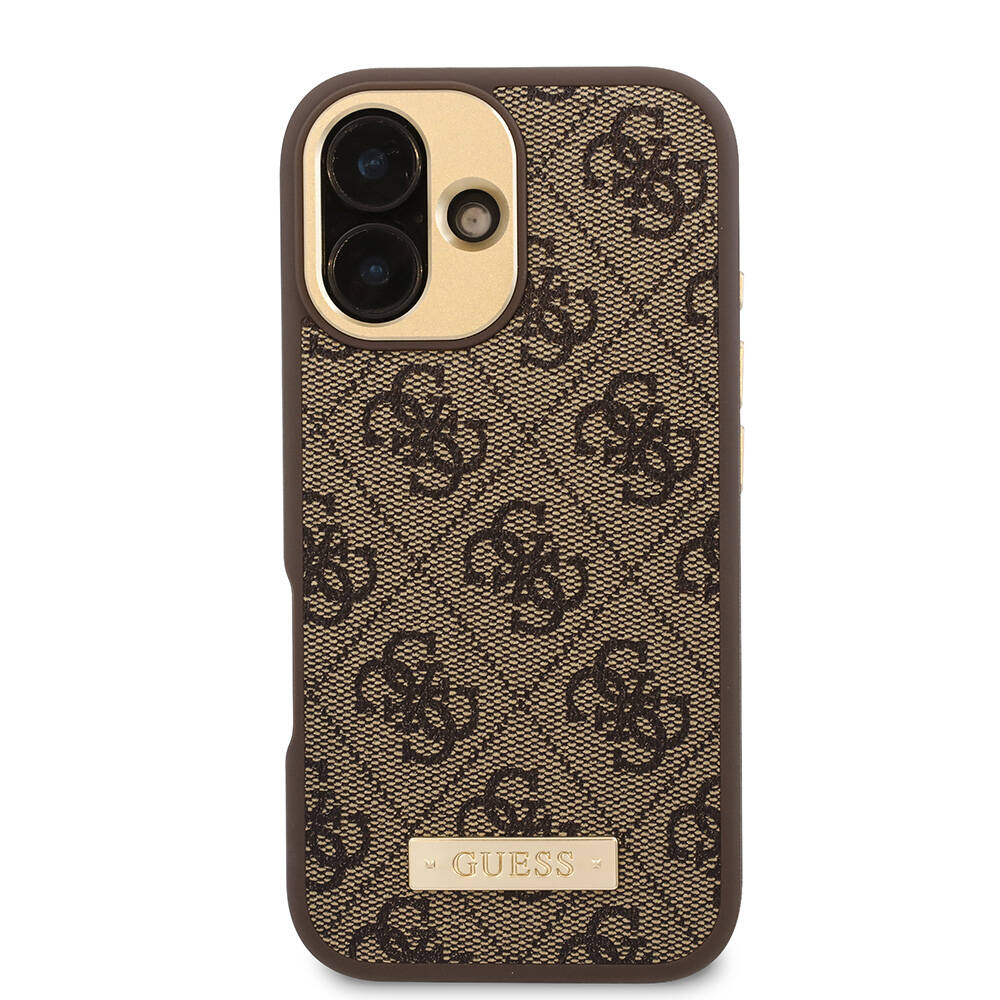 Guess iPhone 16 Plus Orjinal Lisanslı Magsafe Şarj Özellikli PU 4G Desenli Metal Plaka Klasik Logolu Telefon Kılıfı - 11 Guess iPhone 16 Plus Orjinal Lisanslı Magsafe Şarj Özellikli PU 4G Desenli Metal Plaka Klasik Logolu Telefon Kılıfı - 11